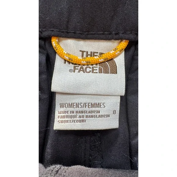 The North Face Womens Black Hiking Shorts Size 0 Cotton Nylon Stretch Utility - Picture 3 of 5